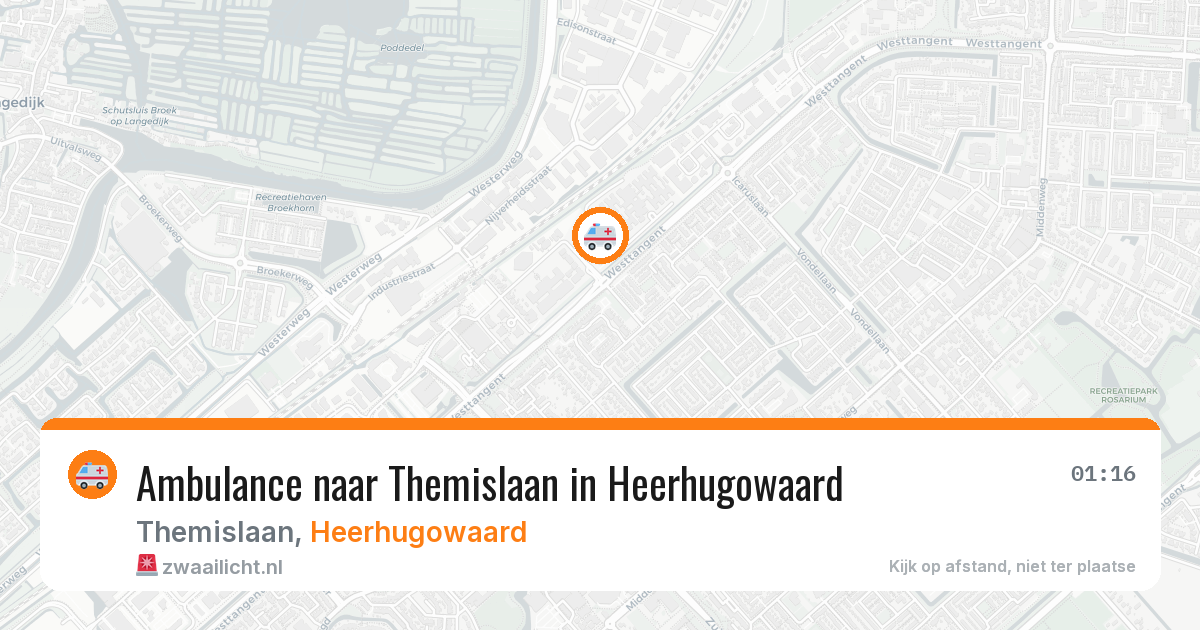 Ambulance naar Themislaan in Heerhugowaard — 3 jun 2026