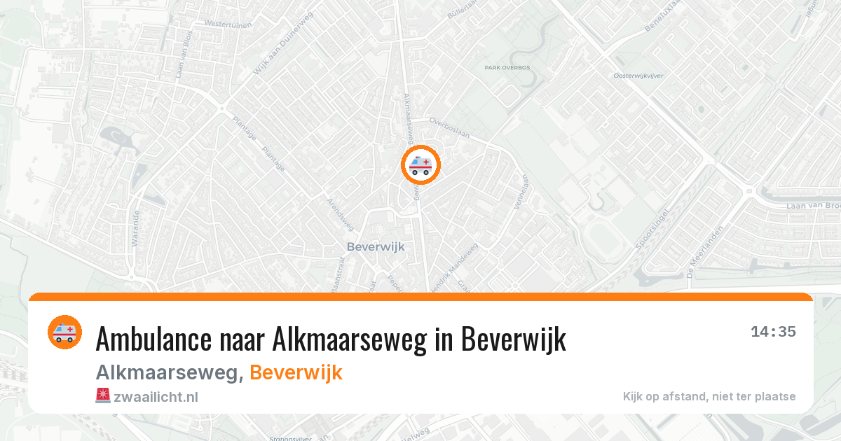 Ambulance naar Alkmaarseweg in Beverwijk — 12 mei 2026