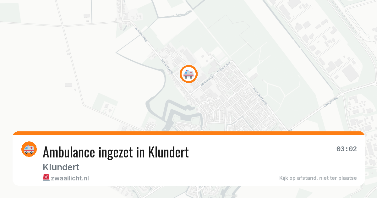 Ambulance ingezet in Klundert — 12 aug 2026