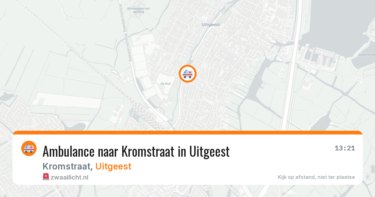 Ambulance naar Kromstraat in Uitgeest — 7 apr 2026