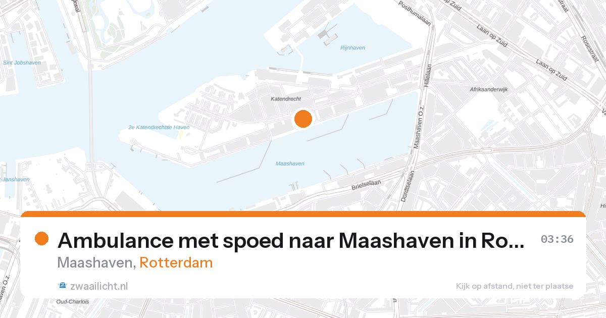 Ambulance met spoed naar Maashaven in Rotterdam — 1 feb 2026
