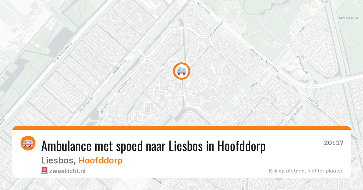 Ambulance met spoed naar Liesbos in Hoofddorp — 9 apr 2026