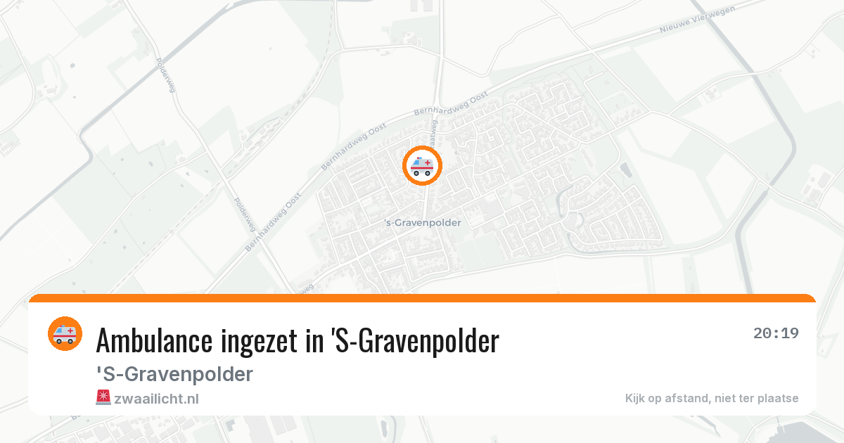 Ambulance ingezet in 'S-Gravenpolder — 2 jun 2026