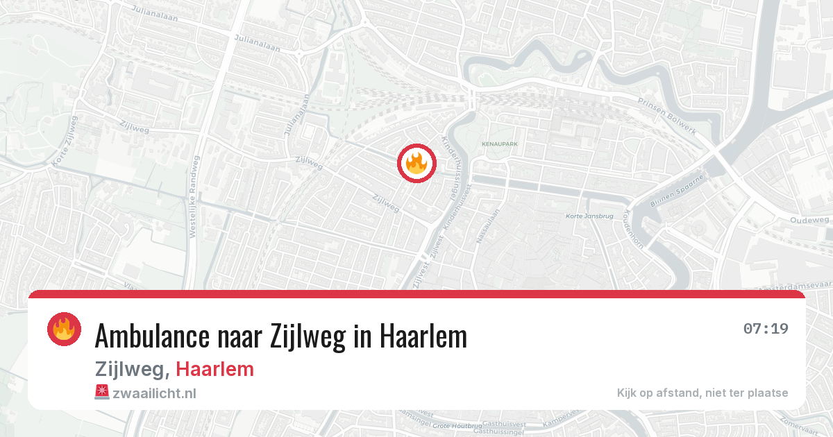 Ambulance naar Zijlweg in Haarlem — 25 jul 2026