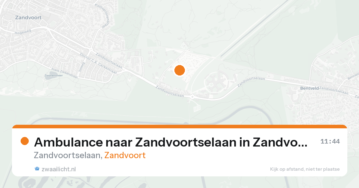 Ambulance naar Zandvoortselaan in Zandvoort — 17 aug 2026