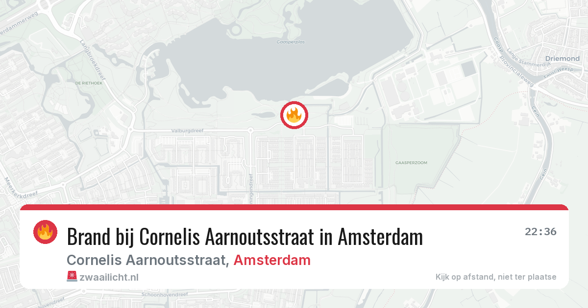 Brand bij Cornelis Aarnoutsstraat in Amsterdam — 23 apr 2026