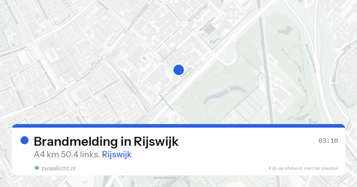 Brandmelding in Rijswijk — 17 aug 2026
