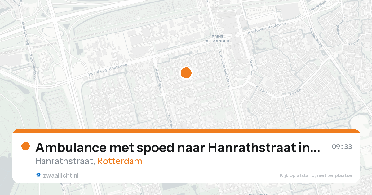 Ambulance met spoed naar Hanrathstraat in Rotterdam — 8 feb 2026