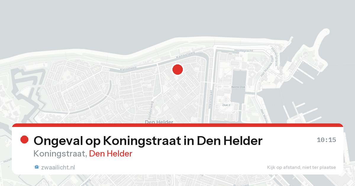 Ongeval op Koningstraat in Den Helder — 22 mei 2026