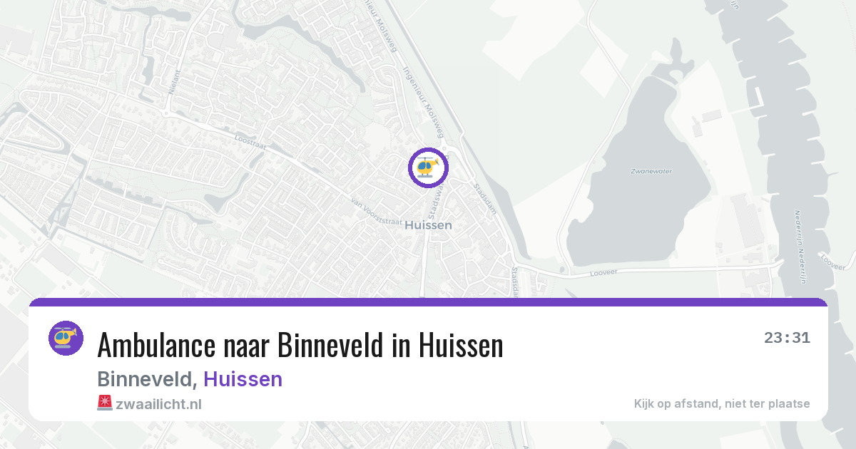 Ambulance naar Binneveld in Huissen — 25 jun 2026