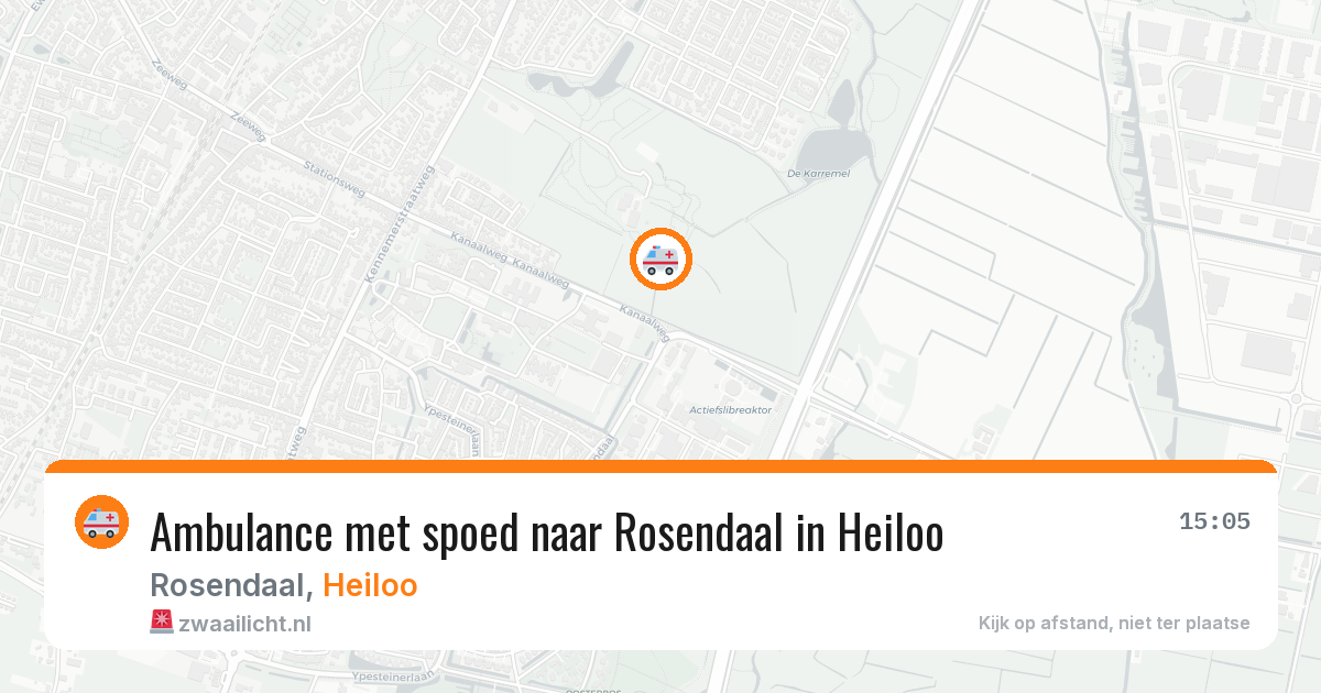 Ambulance met spoed naar Rosendaal in Heiloo — 2 jul 2026