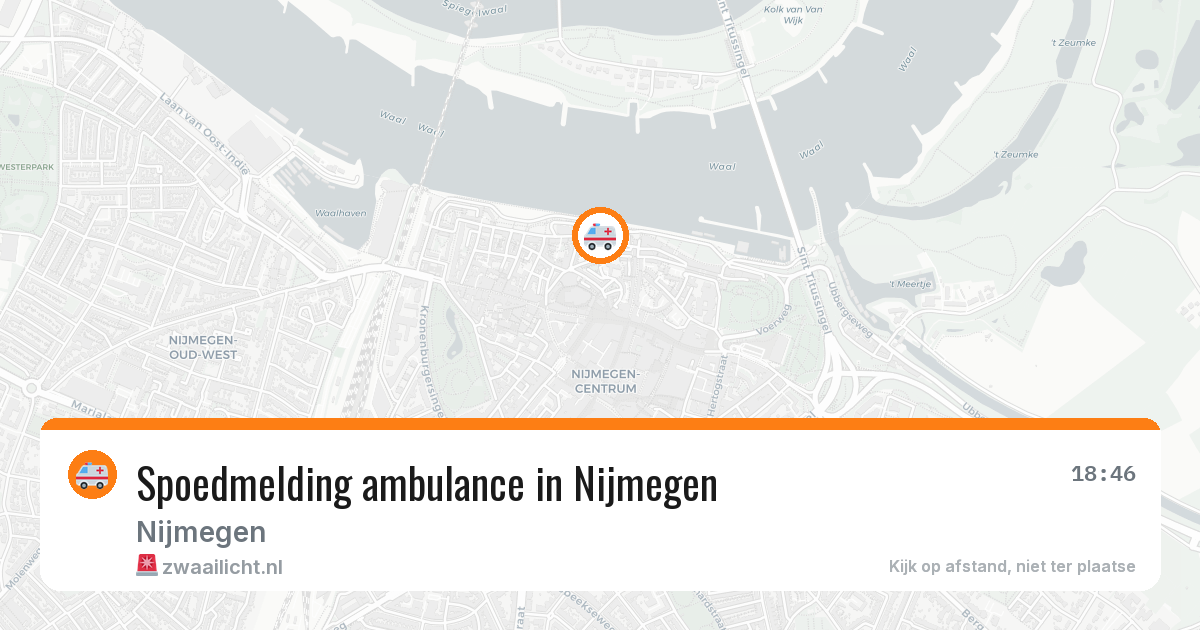 Spoedmelding ambulance in Nijmegen — 16 jan 2026