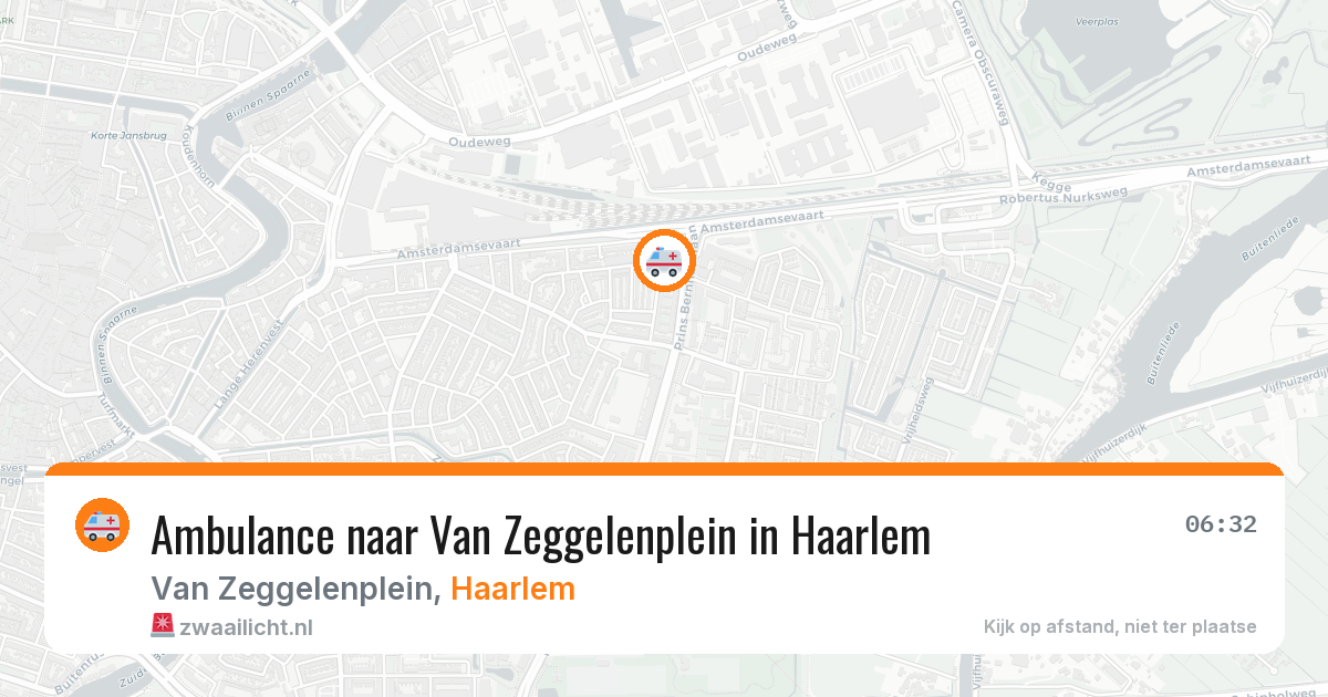 Ambulance naar Van Zeggelenplein in Haarlem — 21 jun 2026