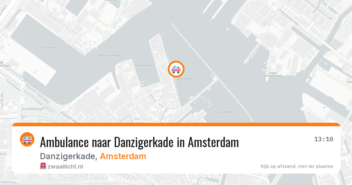 Ambulance naar Danzigerkade in Amsterdam — 6 apr 2026