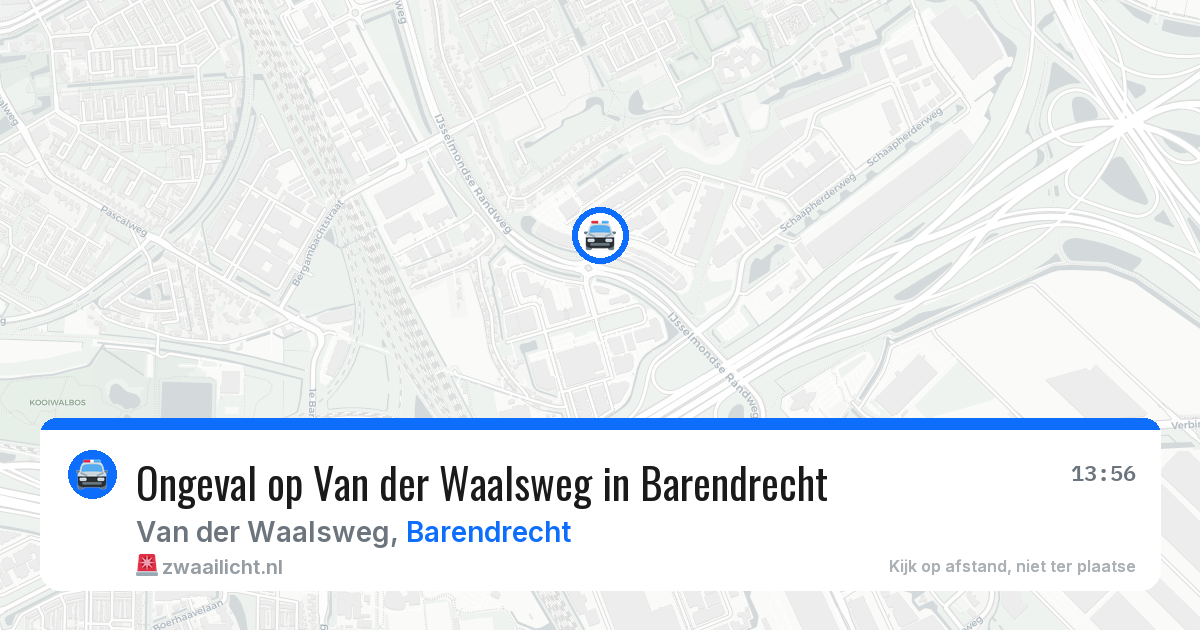 Ongeval op Van der Waalsweg in Barendrecht — 15 jun 2026