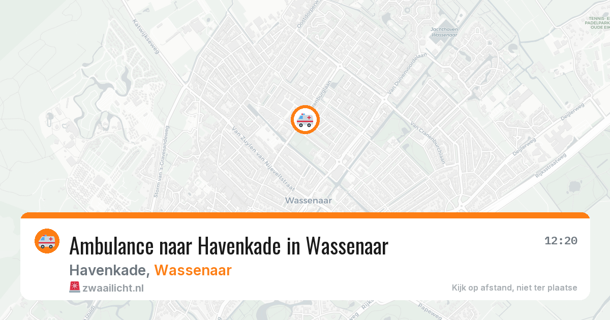 Ambulance naar Havenkade in Wassenaar — 23 jun 2026