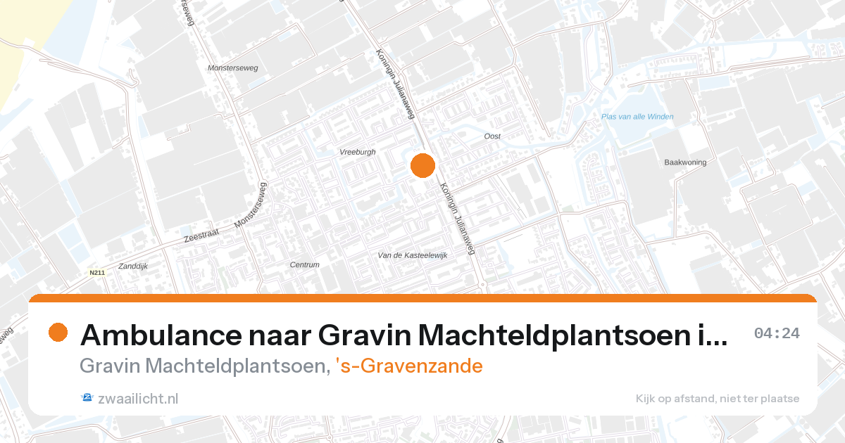 Ambulance naar Gravin Machteldplantsoen in 's-Gravenzande — 27 aug 2026
