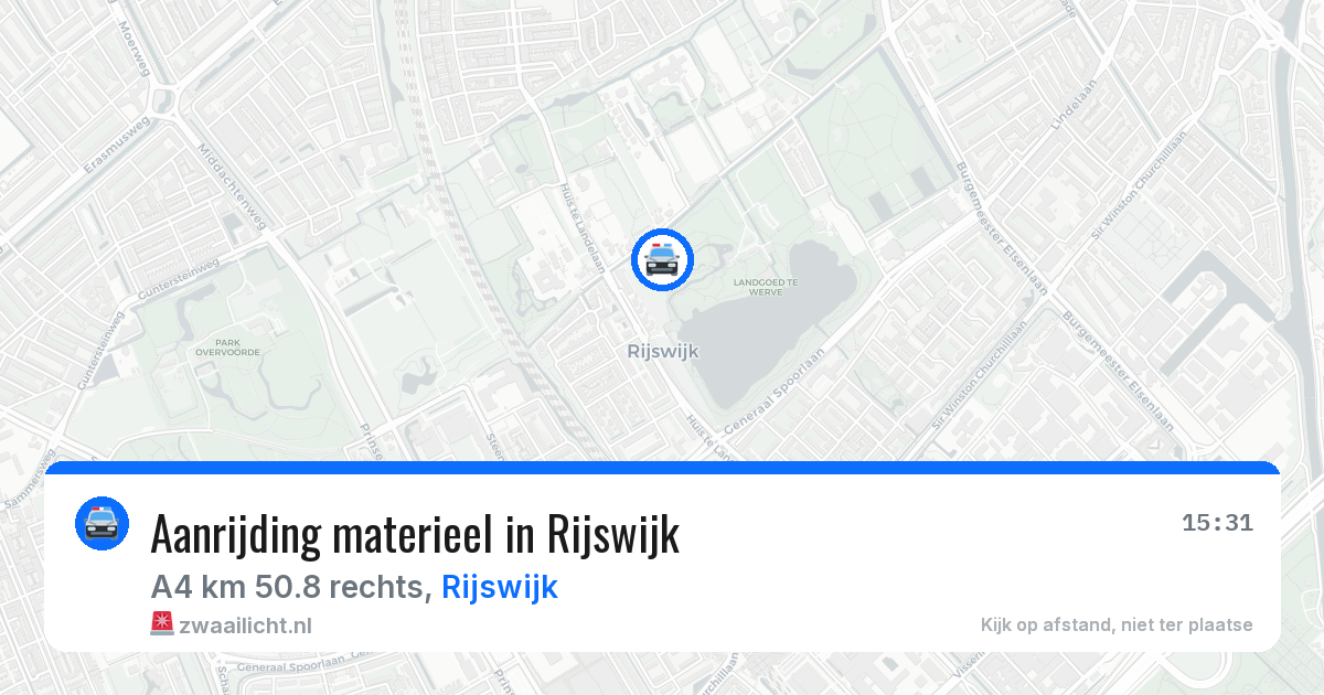 Aanrijding materieel in Rijswijk — 1 jul 2026