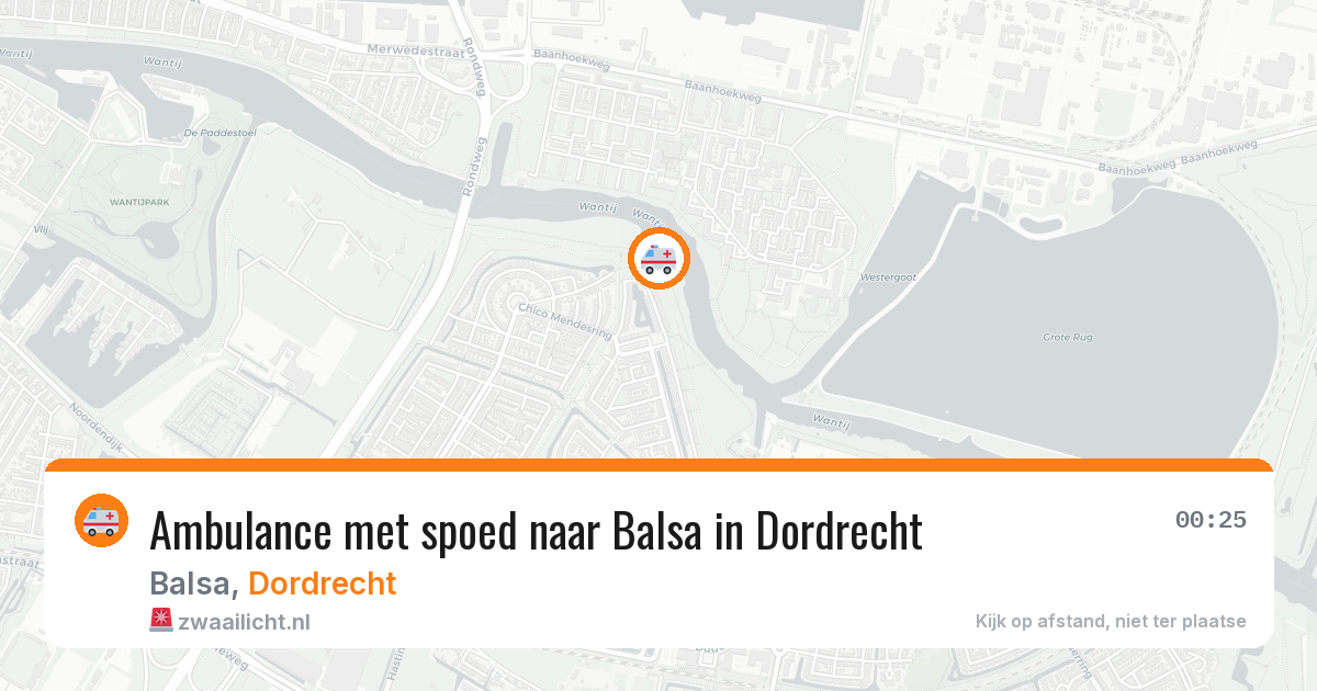 Ambulance met spoed naar Balsa in Dordrecht — 19 apr 2026