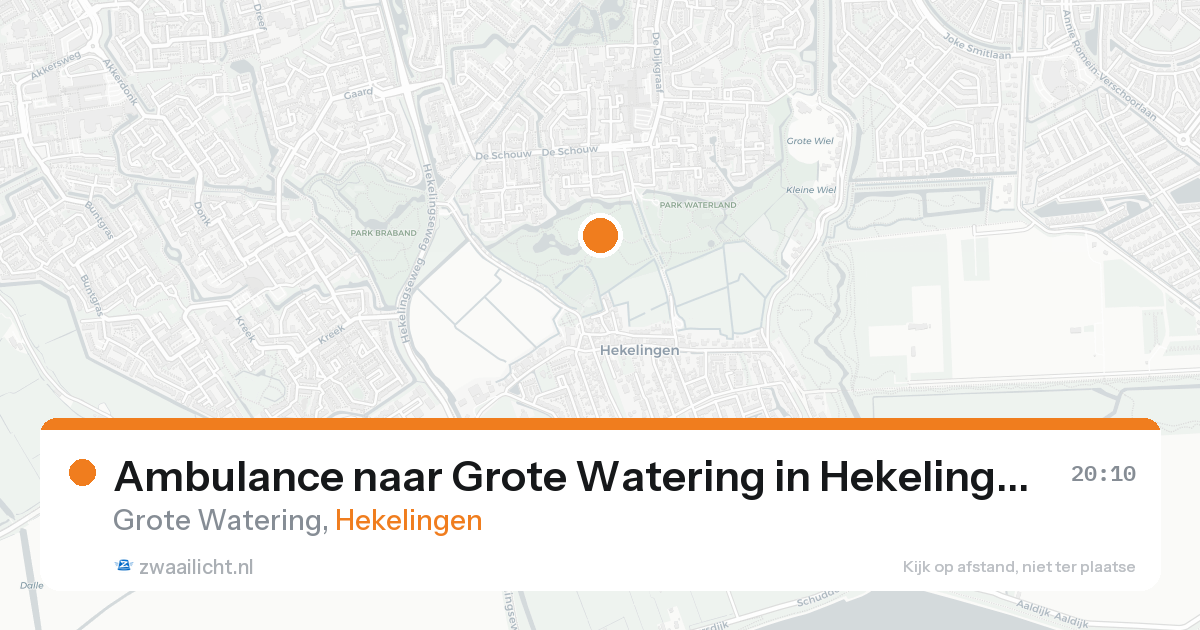 Ambulance naar Grote Watering in Hekelingen — 3 jul 2026