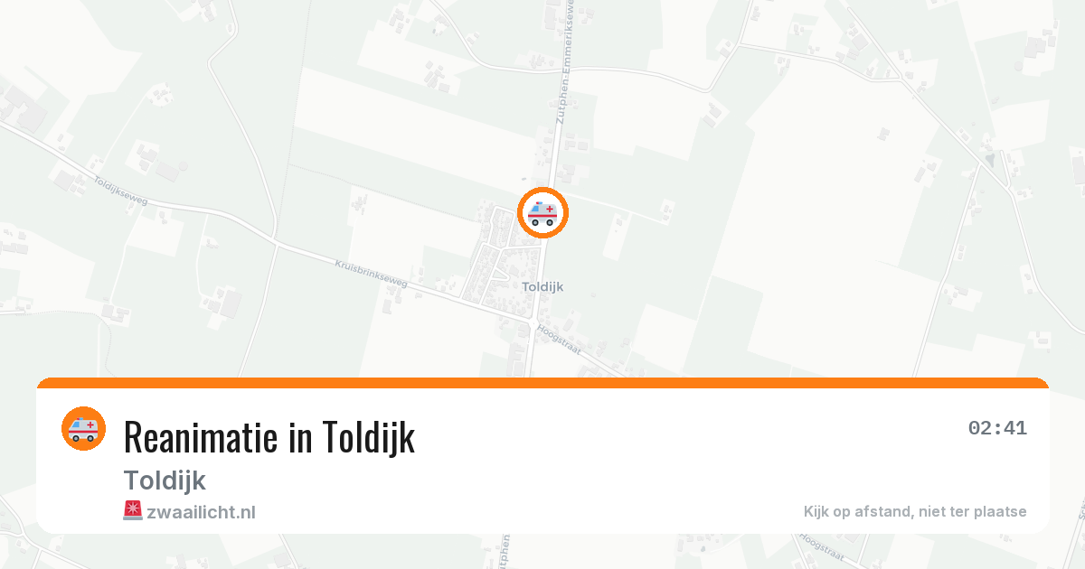 Reanimatie in Toldijk — 14 jun 2026