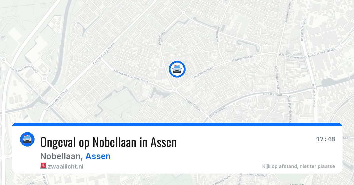 Ongeval op Nobellaan in Assen — 8 apr 2026