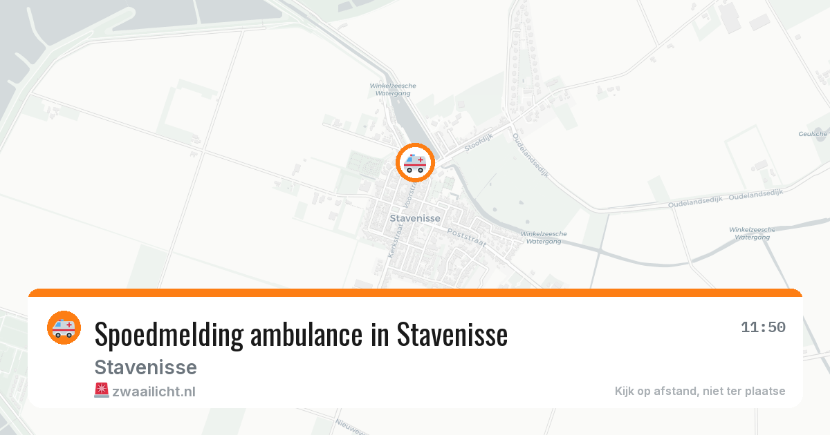 Spoedmelding ambulance in Stavenisse — 28 apr 2026