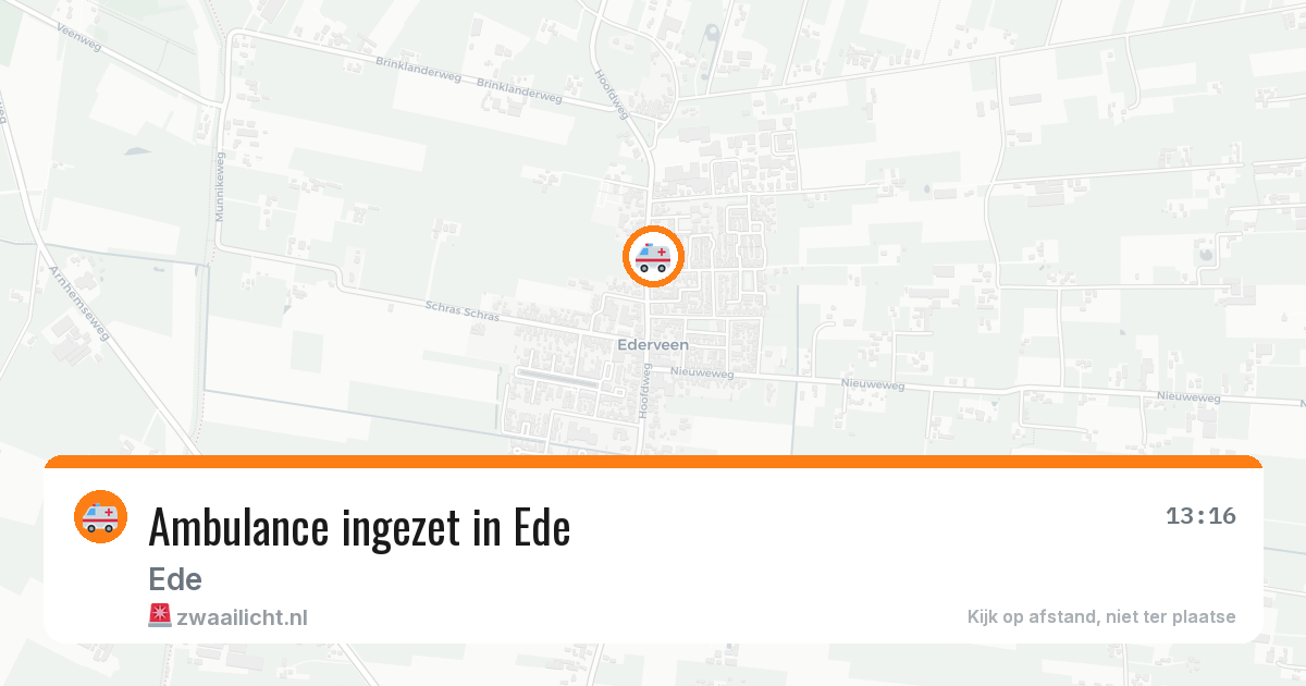 Ambulance ingezet in Ede — 29 jan 2026