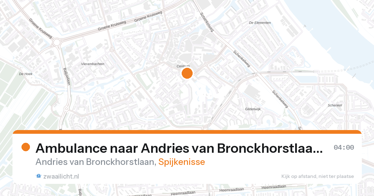 Ambulance naar Andries van Bronckhorstlaan in Spijkenisse — 27 aug 2026