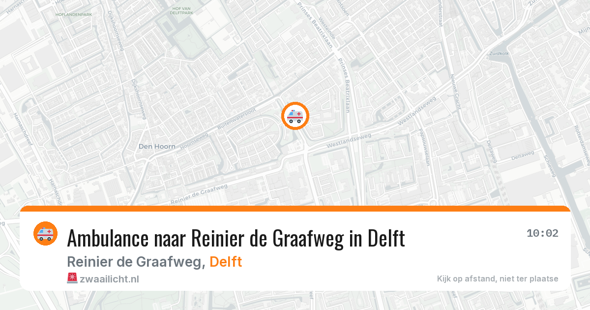 Ambulance naar Reinier de Graafweg in Delft — 29 jan 2026