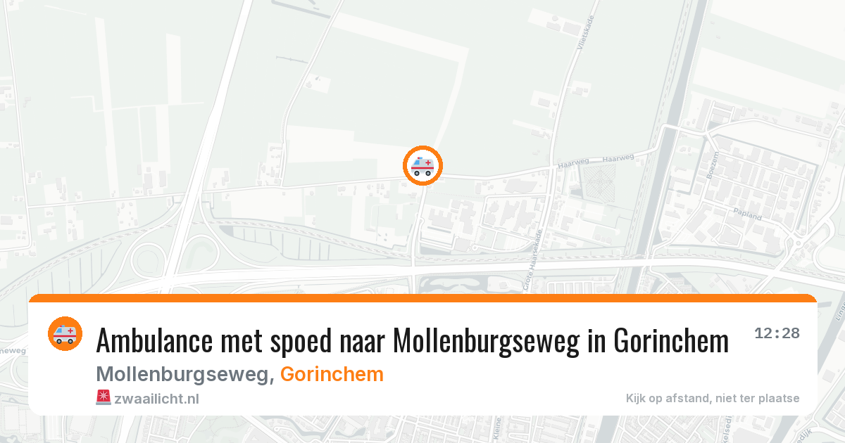 Ambulance met spoed naar Mollenburgseweg in Gorinchem — 10 jun 2026