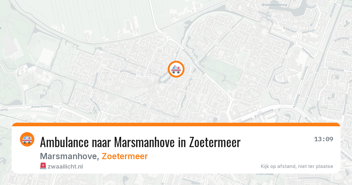 Ambulance naar Marsmanhove in Zoetermeer — 8 jun 2026