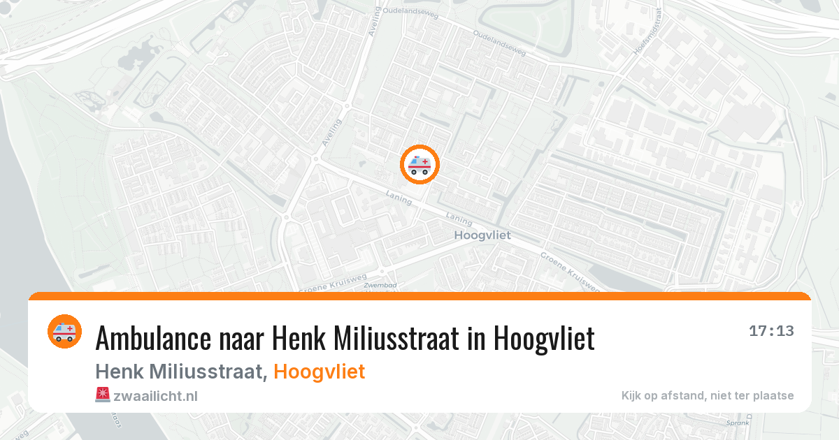 Ambulance naar Henk Miliusstraat in Hoogvliet — 15 jun 2026