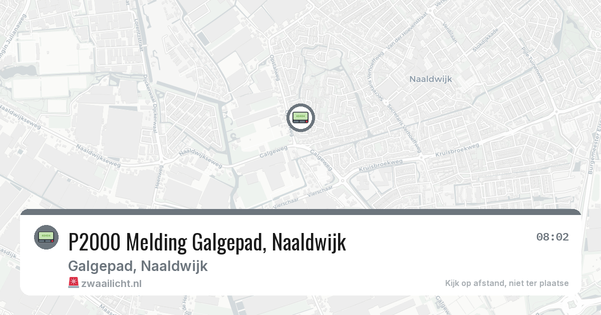 P2000 Melding Galgepad, Naaldwijk — 17 apr 2026