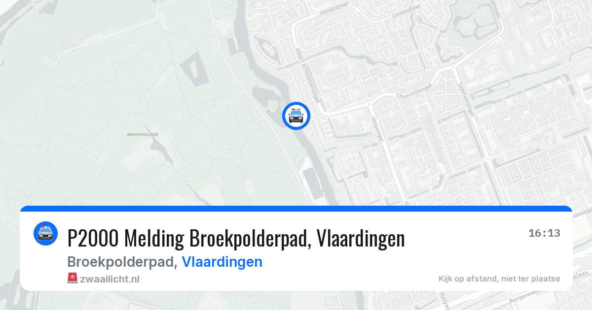 P2000 Melding Broekpolderpad, Vlaardingen — 30 mrt 2026