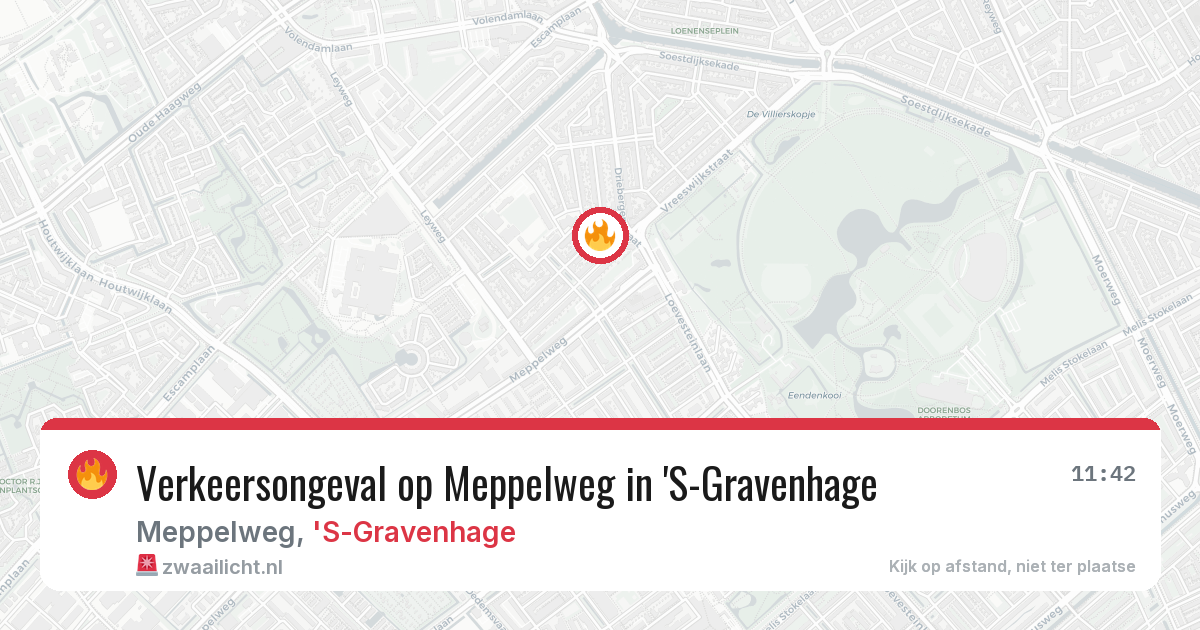 Verkeersongeval op Meppelweg in 'S-Gravenhage — 8 aug 2026
