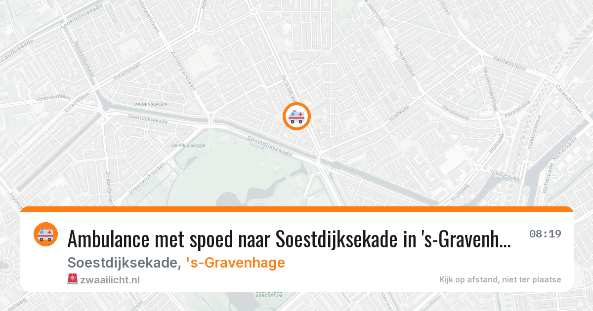 Ambulance met spoed naar Soestdijksekade in 's-Gravenhage — 7 jun 2026