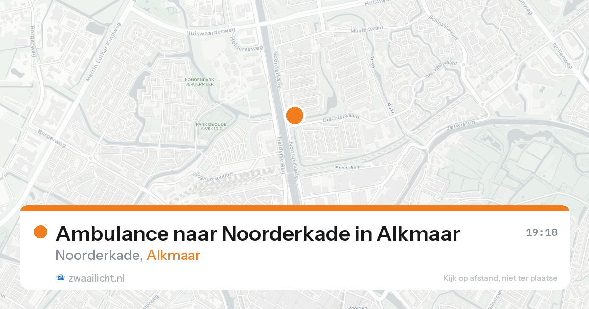 Ambulance naar Noorderkade in Alkmaar — 24 aug 2026