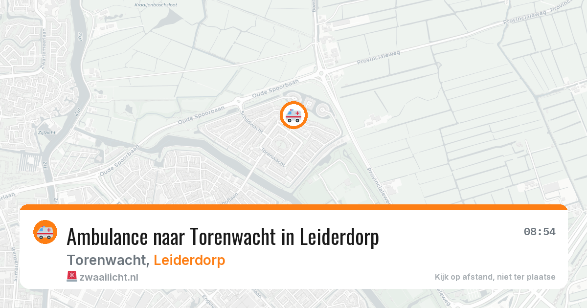 Ambulance naar Torenwacht in Leiderdorp — 10 apr 2026
