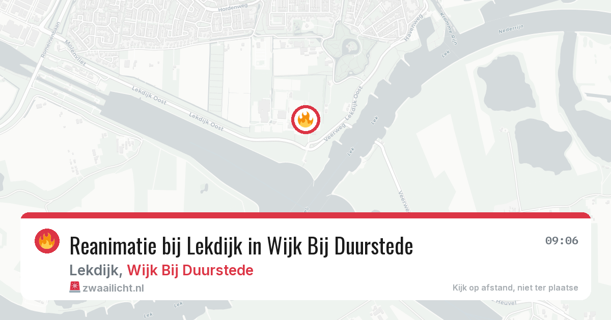 Reanimatie bij Lekdijk in Wijk Bij Duurstede — 2 jun 2026