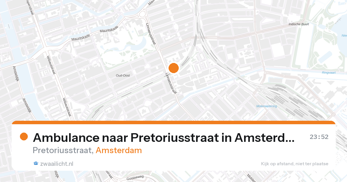 Ambulance naar Pretoriusstraat in Amsterdam — 6 feb 2026