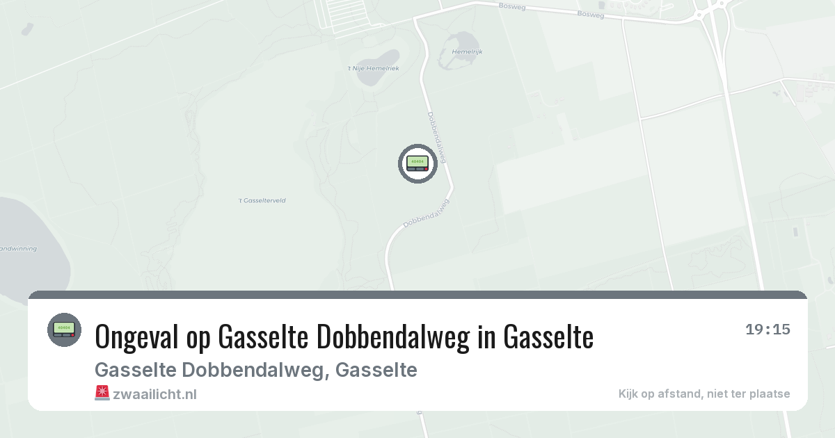 Ongeval op Gasselte Dobbendalweg in Gasselte — 11 feb 2026