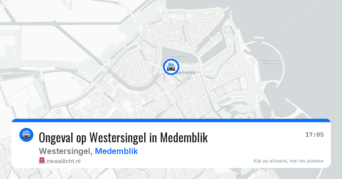 Ongeval op Westersingel in Medemblik — 1 jun 2026