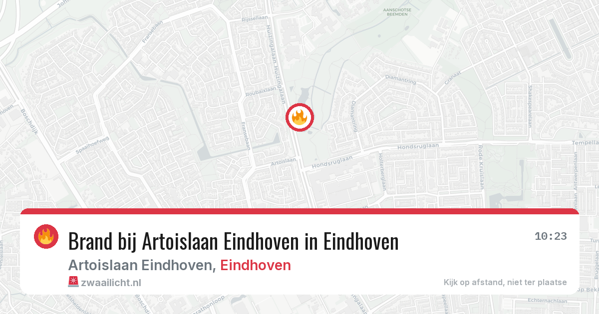 Brand bij Artoislaan Eindhoven in Eindhoven — 1 jun 2026