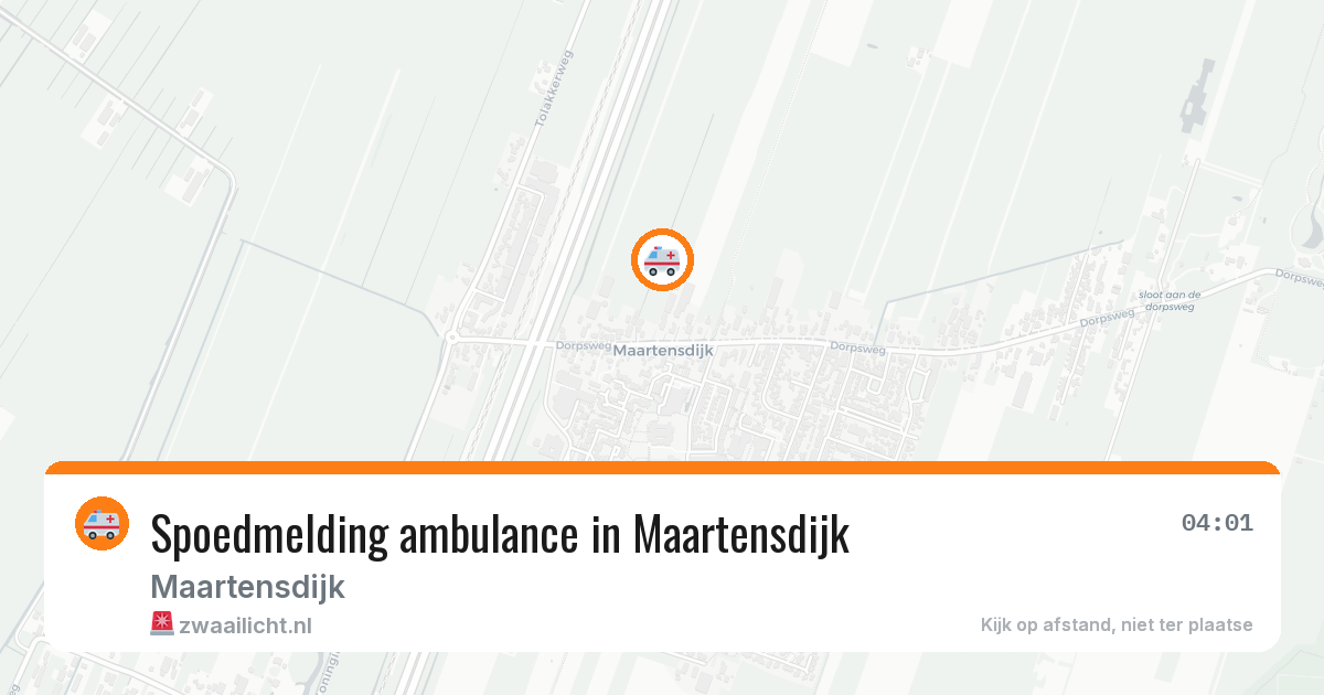 Spoedmelding ambulance in Maartensdijk — 22 jun 2026