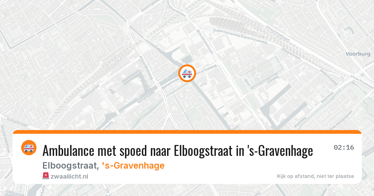 Ambulance met spoed naar Elboogstraat in 's-Gravenhage — 21 mei 2026