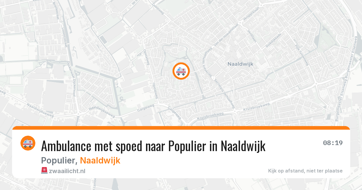 Ambulance met spoed naar Populier in Naaldwijk — 23 mei 2026