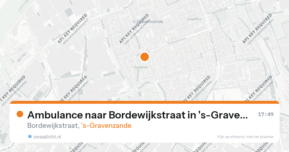 Ambulance naar Bordewijkstraat in 's-Gravenzande — 26 aug 2026