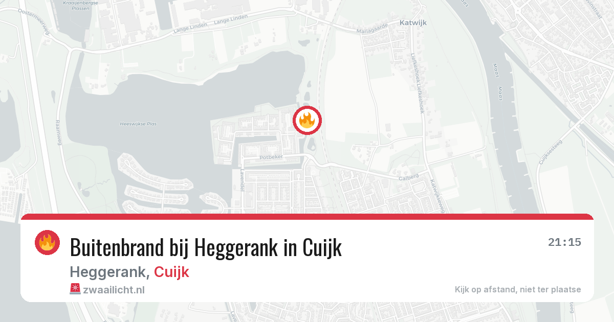 Buitenbrand bij Heggerank in Cuijk — 27 jul 2026