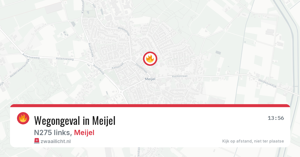 Wegongeval in Meijel — 27 jul 2026
